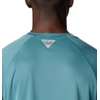 image:imageColumbia Mens PFG Terminal Tackle Long Sleeve ShirtTranquil TealOrange Reef Logo