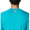 image:imageColumbia Mens PFG Terminal Tackle Long Sleeve ShirtTurquoiseCool Grey Logo