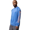image:imageColumbia Mens PFG Terminal Tackle Long Sleeve ShirtVivid Blue HeatherBright Nectar Logo