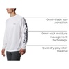 image:imageColumbia Mens PFG Terminal Tackle Long Sleeve ShirtWhiteNightshade Logo