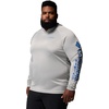 image:imageColumbia Mens Terminal Tackle HoodieCool Grey HeatherVivid Blue Logo