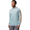 image:imageColumbia Mens Terminal Tackle HoodieCrushed Blue HeatherBright Nectar Logo