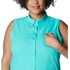 image:imageColumbia Womens PFG Tamiami Sleeveless ShirtElectric Turquoise