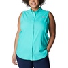 image:imageColumbia Womens PFG Tamiami Sleeveless ShirtElectric Turquoise