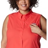 image:imageColumbia Womens PFG Tamiami Sleeveless ShirtRed Hibiscus