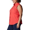 image:imageColumbia Womens PFG Tamiami Sleeveless ShirtRed Hibiscus
