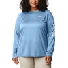 image:imageColumbia Womens Tidal Tee II Long Sleeve HoodieAgateSatin Pink Logo