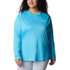 image:imageColumbia Womens Tidal Tee II Long Sleeve HoodieAtollWhite Logo