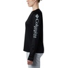 image:imageColumbia Womens Tidal Tee II Long Sleeve HoodieBlack  Cirrus Grey Logo