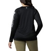 image:imageColumbia Womens Tidal Tee II Long Sleeve HoodieBlack  Cirrus Grey Logo