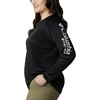 image:imageColumbia Womens Tidal Tee II Long Sleeve HoodieBlackCirrus Grey Logo