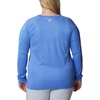 image:imageColumbia Womens Tidal Tee II Long Sleeve HoodieBlue Macaw HeatherAtoll Logo