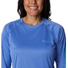 image:imageColumbia Womens Tidal Tee II Long Sleeve HoodieBlue Macaw HeatherAtoll Logo