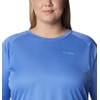 image:imageColumbia Womens Tidal Tee II Long Sleeve HoodieBlue Macaw HeatherAtoll Logo