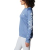 image:imageColumbia Womens Tidal Tee II Long Sleeve HoodieBluestoneWhite Logo