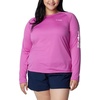 image:imageColumbia Womens Tidal Tee II Long Sleeve HoodieBright LavenderWhite Logo
