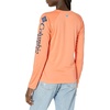 image:imageColumbia Womens Tidal Tee II Long Sleeve HoodieBright NectarCarbon Logo