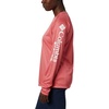 image:imageColumbia Womens Tidal Tee II Long Sleeve HoodieCarbon HeatherRed Spark Logo
