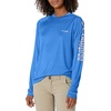 image:imageColumbia Womens Tidal Tee II Long Sleeve HoodieCarbonRed Spark Logo