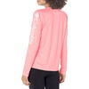 image:imageColumbia Womens Tidal Tee II Long Sleeve HoodieCherry BlossomWhite Logo