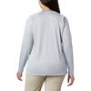 image:imageColumbia Womens Tidal Tee II Long Sleeve HoodieCirrus Grey HeatherStormy Blue Logo