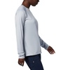 image:imageColumbia Womens Tidal Tee II Long Sleeve HoodieCirrus Grey HeatherStormy Blue Logo