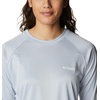 image:imageColumbia Womens Tidal Tee II Long Sleeve HoodieCirrus Grey HeatherWhite Logo