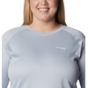 image:imageColumbia Womens Tidal Tee II Long Sleeve HoodieCirrus Grey HeatherWhite Logo