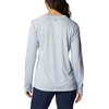 image:imageColumbia Womens Tidal Tee II Long Sleeve HoodieCirrus Grey HeatherWhite Logo
