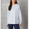 image:imageColumbia Womens Tidal Tee II Long Sleeve HoodieCirrus Grey HeatherWhite Logo