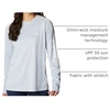 image:imageColumbia Womens Tidal Tee II Long Sleeve HoodieCirrus Grey HeatherWhite Logo