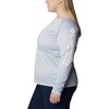 image:imageColumbia Womens Tidal Tee II Long Sleeve HoodieCirrus Grey HeatherWhite Logo