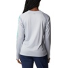 image:imageColumbia Womens Tidal Tee II Long Sleeve HoodieCirrus GreyElectric Turquoise Logo