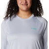 image:imageColumbia Womens Tidal Tee II Long Sleeve HoodieCirrus GreyElectric Turquoise Logo