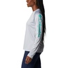image:imageColumbia Womens Tidal Tee II Long Sleeve HoodieCirrus GreyElectric Turquoise Logo