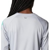 image:imageColumbia Womens Tidal Tee II Long Sleeve HoodieCirrus GreyElectric Turquoise Logo