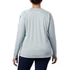 image:imageColumbia Womens Tidal Tee II Long Sleeve HoodieCirrus GreyStormy Blue Logo