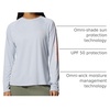 image:imageColumbia Womens Tidal Tee II Long Sleeve HoodieCirrus GreyTiki Pink Logo