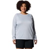 image:imageColumbia Womens Tidal Tee II Long Sleeve HoodieCirrus GreyTiki Pink Logo