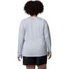 image:imageColumbia Womens Tidal Tee II Long Sleeve HoodieCirrus GreyTiki Pink Logo