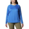image:imageColumbia Womens Tidal Tee II Long Sleeve HoodieCity GreyMint Cay Logo