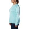 image:imageColumbia Womens Tidal Tee II Long Sleeve HoodieClear BlueWhite Logo
