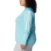 image:imageColumbia Womens Tidal Tee II Long Sleeve HoodieClear BlueWhite Logo