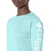 image:imageColumbia Womens Tidal Tee II Long Sleeve HoodieCocoa ButterSalmon Logo