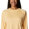 image:imageColumbia Womens Tidal Tee II Long Sleeve HoodieCocoa ButterWhite Logo