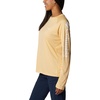 image:imageColumbia Womens Tidal Tee II Long Sleeve HoodieCocoa ButterWhite Logo