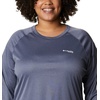 image:imageColumbia Womens Tidal Tee II Long Sleeve HoodieCollegiate Navy HeatherWhite Logo