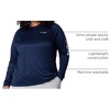 image:imageColumbia Womens Tidal Tee II Long Sleeve HoodieCollegiate NavyWhite Logo