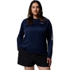 image:imageColumbia Womens Tidal Tee II Long Sleeve HoodieCollegiate NavyWhite Logo