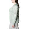 image:imageColumbia Womens Tidal Tee II Long Sleeve HoodieCool Green HeatherWhite Logo